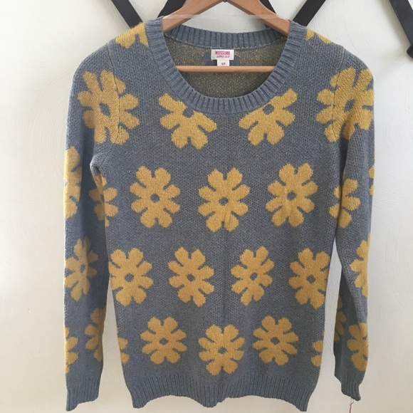 Mossimo Supply Co. Sweaters - Mossimo grey & yellow sweater